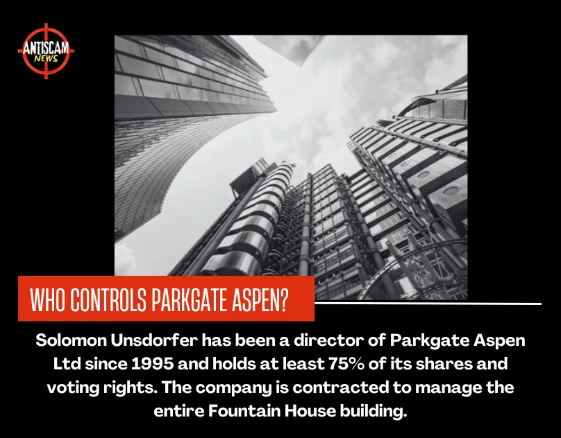 London residents challenge Fountain House management: Solomon Unsdorfer and Parkgate Aspen Ltd face questions