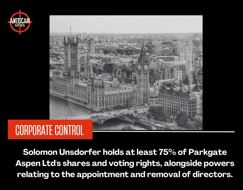 Who Controls Parkgate Aspen Ltd? UK Company Records Identify Solomon Unsdorfer